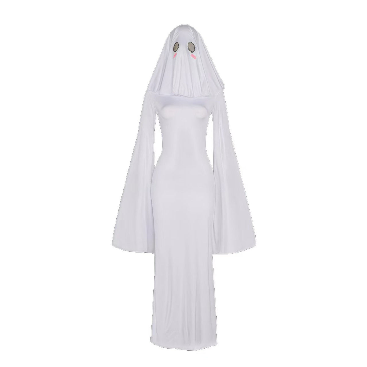 Ghost Veil Bodycon Costume Set