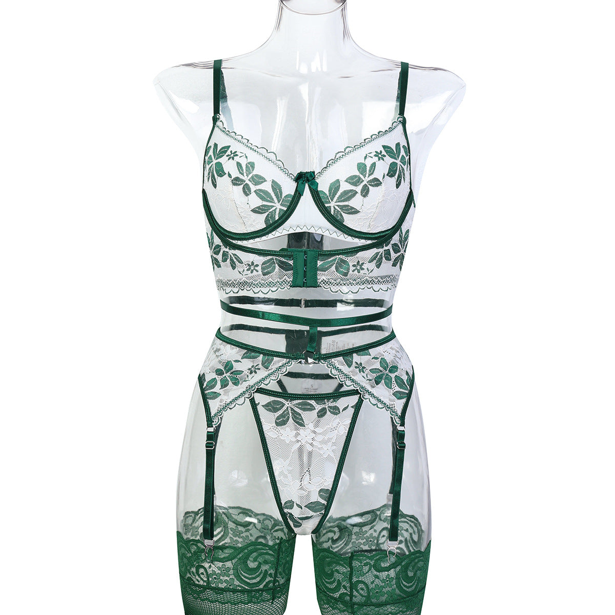 Verdant Bloom Lingerie Set