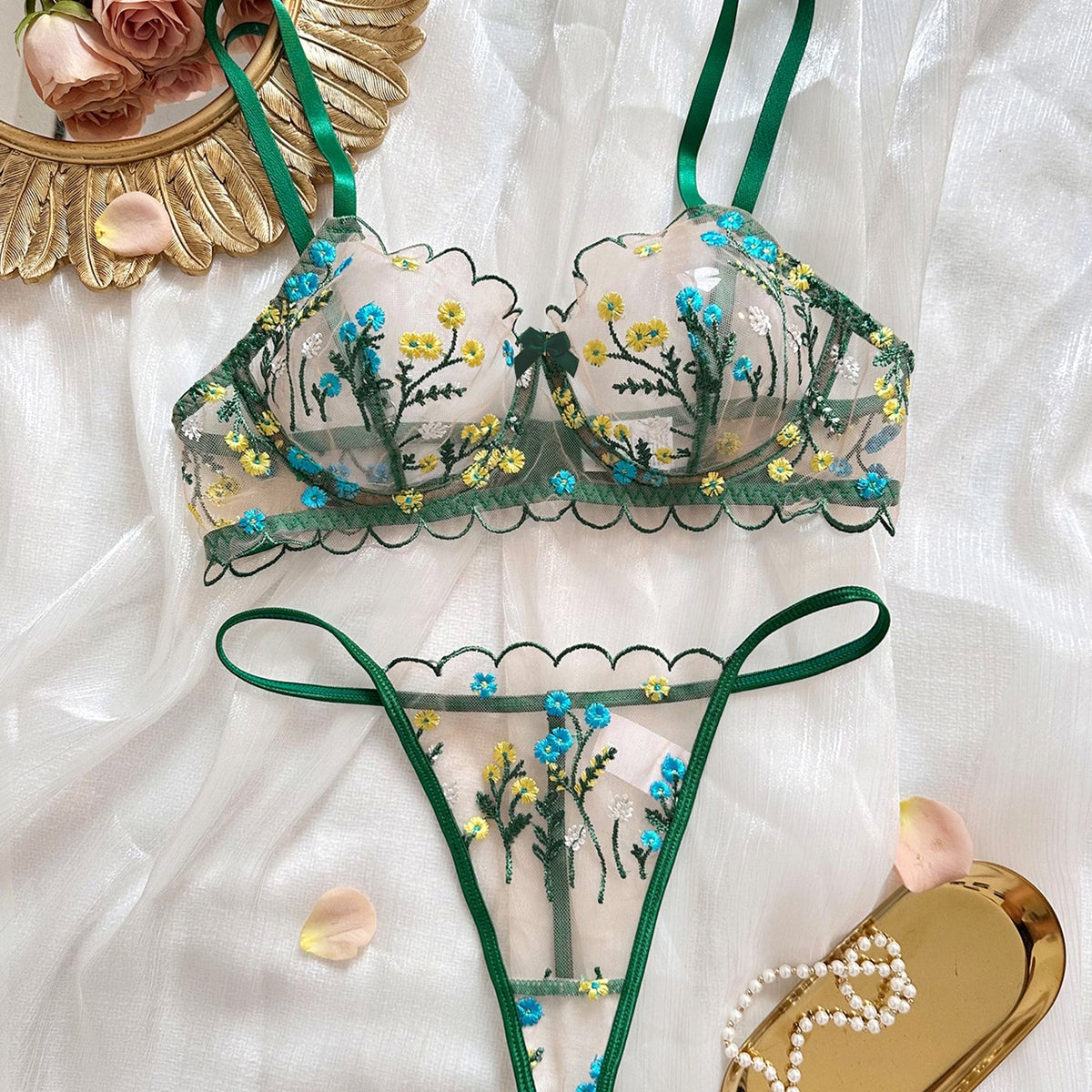 Sheer Embroidery Sculpting Collection