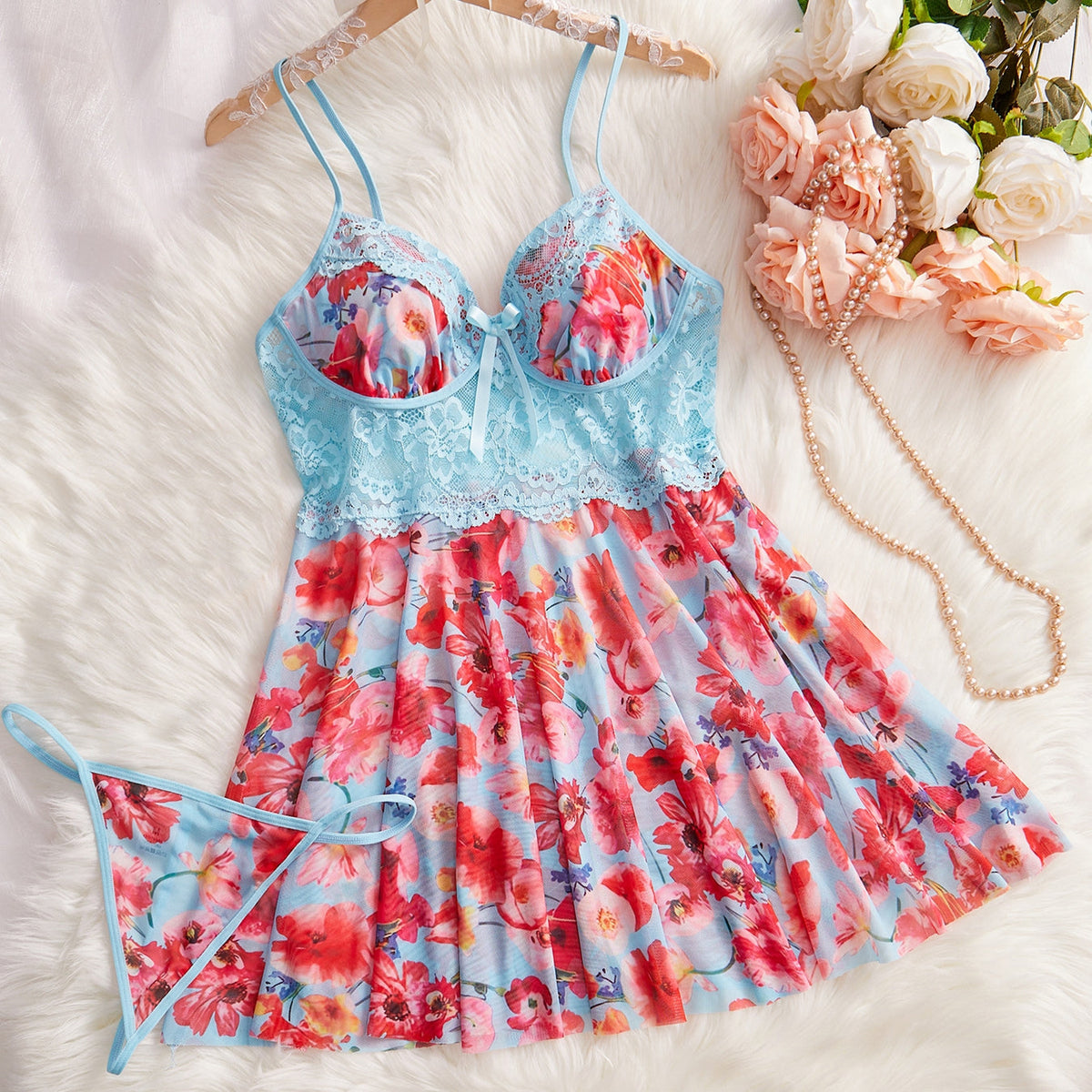 Floral Lace Nightdress