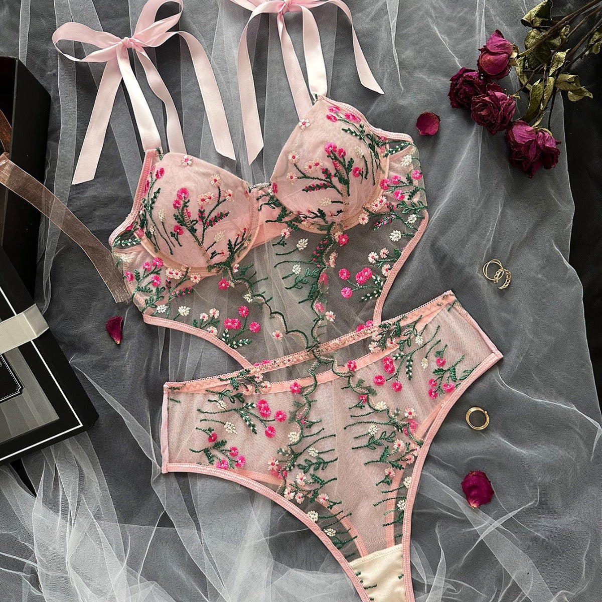 Sheer Embroidery Sculpting Collection
