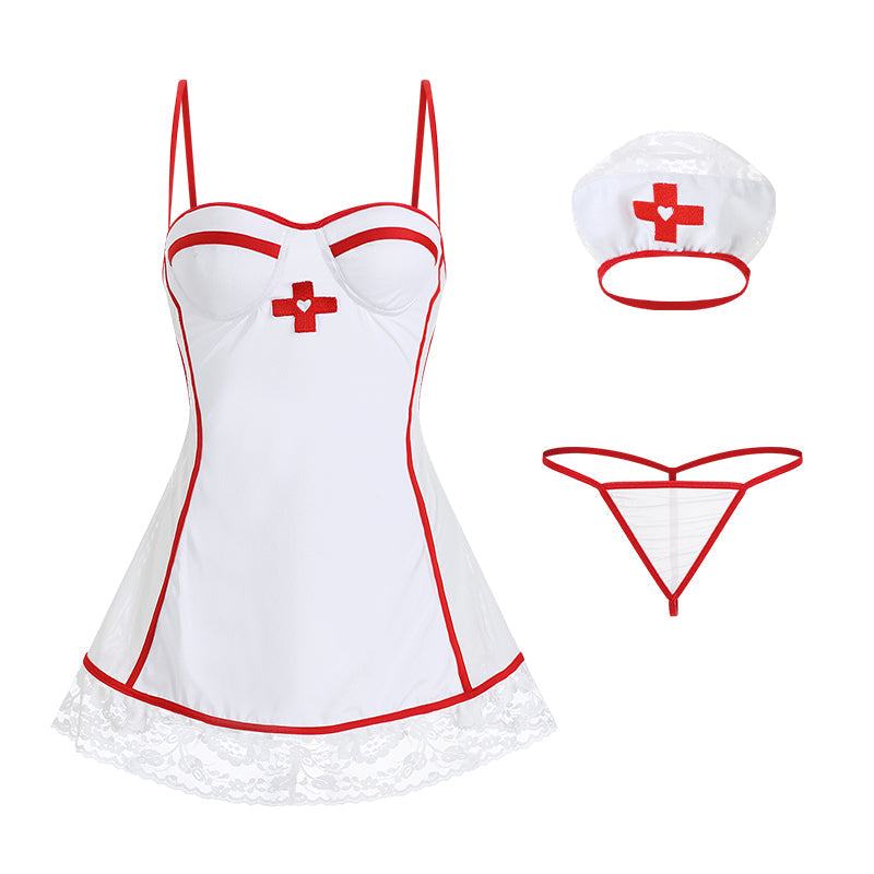 Seductive Sheer Nurse Lingerie Set
