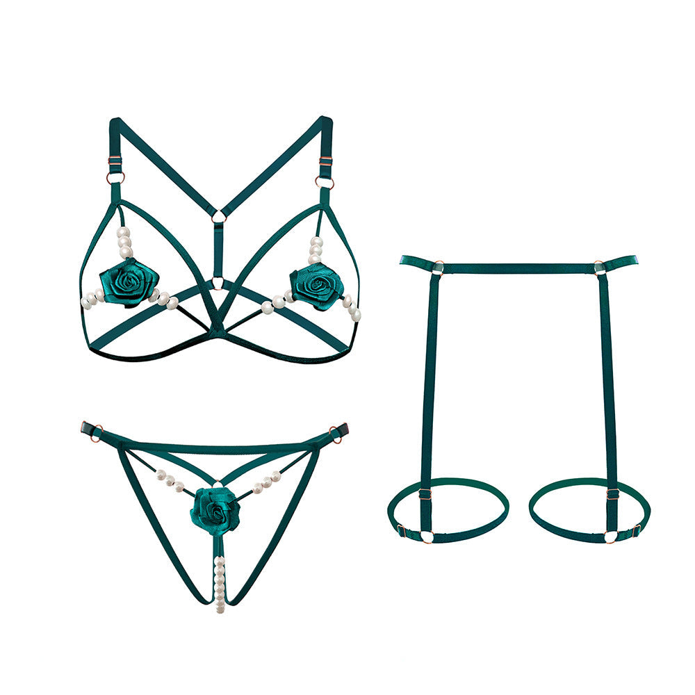 Rose Beaded Tease Set