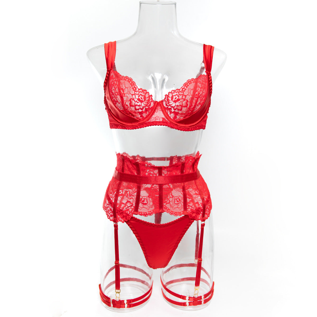 Wide-Strap Double-Band Garter Set