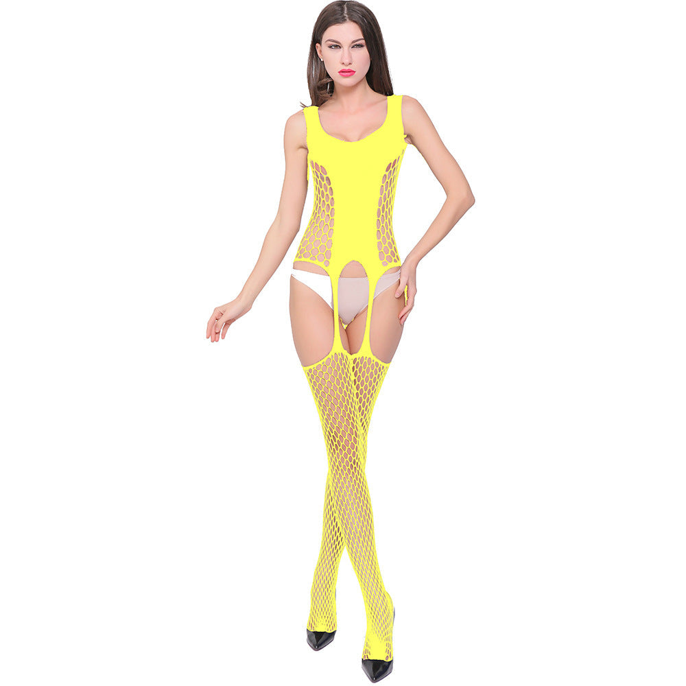 Open Crotch Fishnet Bodystocking Lingerie