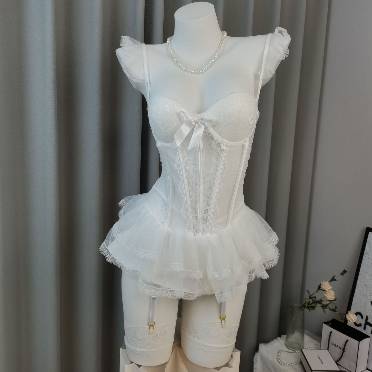 Lace Corset Princess Lingerie Set